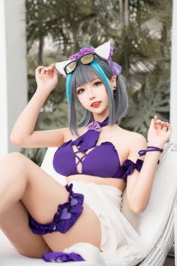 [COS福利] 微博妹子Momoko葵葵 – 柴郡水着(40P)-图云谷