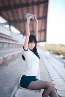 [COS福利] COS萌妹沧霁桔梗 – 黑丝体操服(53P)-图云谷