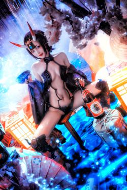 [COS福利] COS少女星野咪兔 – 酒吞童子(34P)-图云谷
