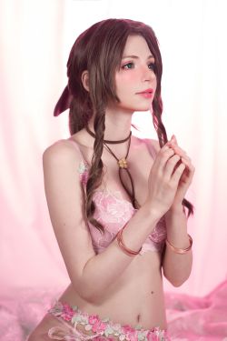 [网红COSER写真] Peach milky – Aerith Lingerie(30P)-图云谷