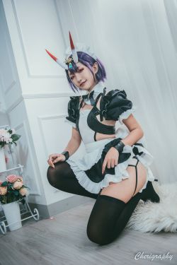 [福利COS] Roroki骷髅姫 – 酒吞女仆(16P)-图云谷