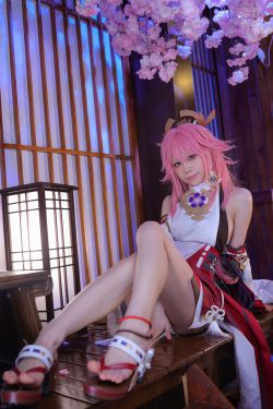 [福利COS] 动漫博主水淼aqua – 八重神子(52P)-图云谷