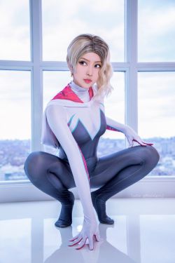 [福利COS] MisswarmJ – Spider Gwen(43P)-图云谷