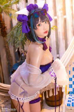 [福利COS] Sameki – 柴郡 泳装(37P)-图云谷