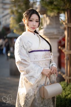 Hane Ame 雨波写真 - Original 2024 New year Silver Kimono(30P)-高贵,剧情